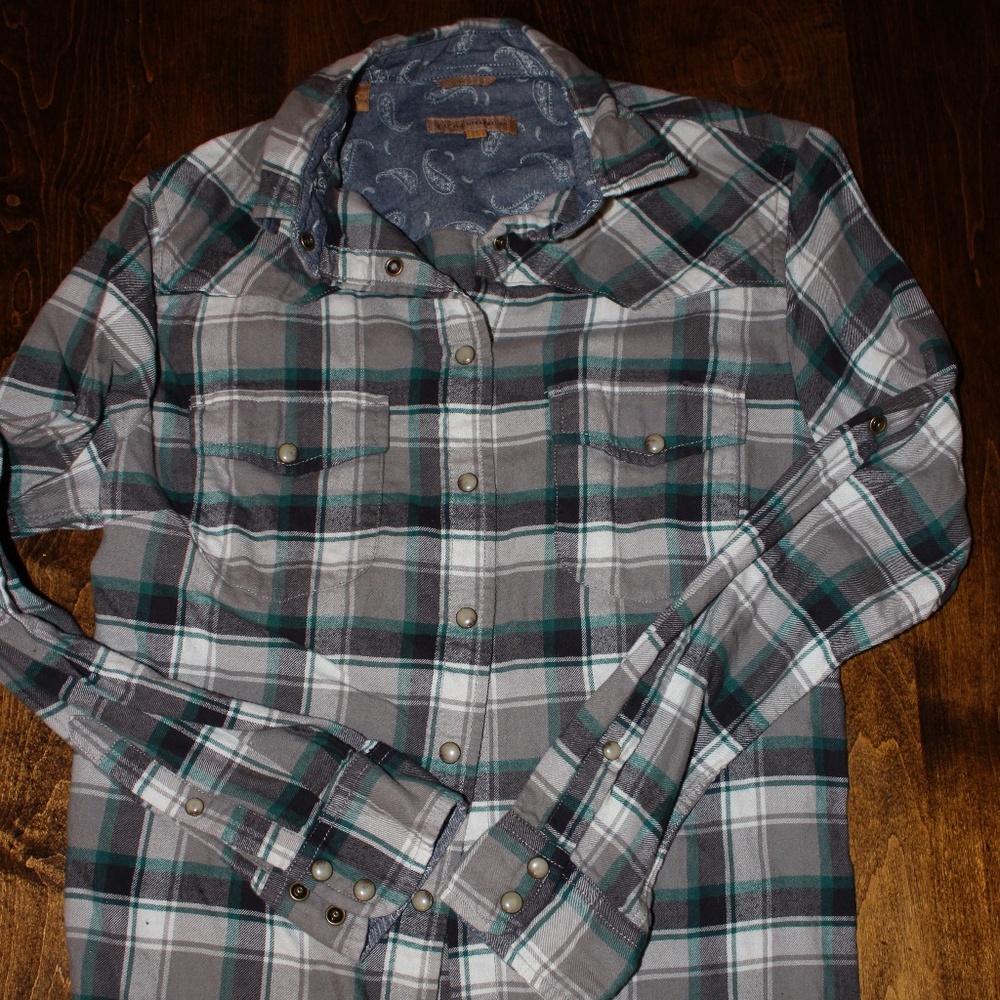 Gray and Blue Flannel